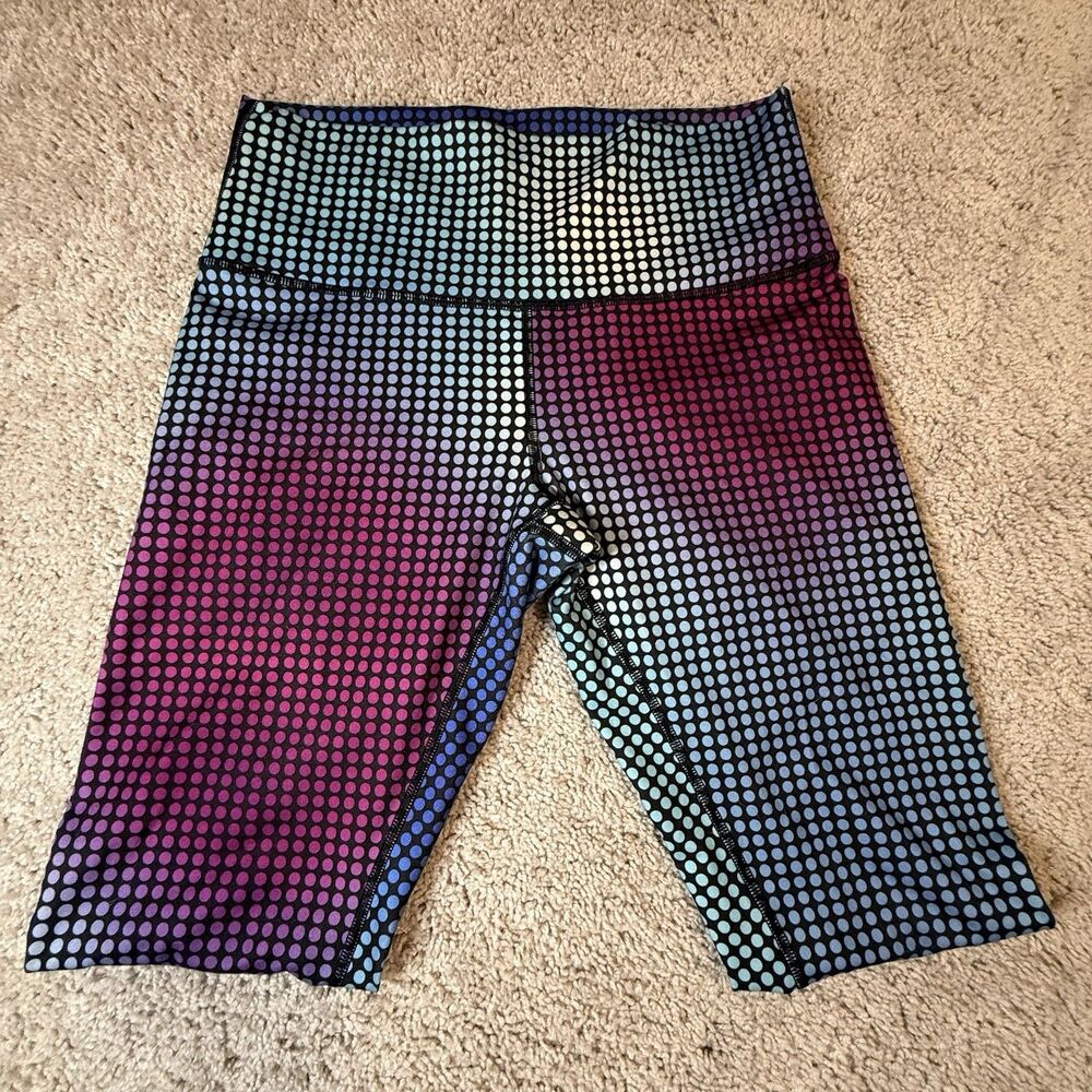 Lululemon Wunder Under Pant III Cosmic Dot White Multi BLack Polka Ombre Blue 10